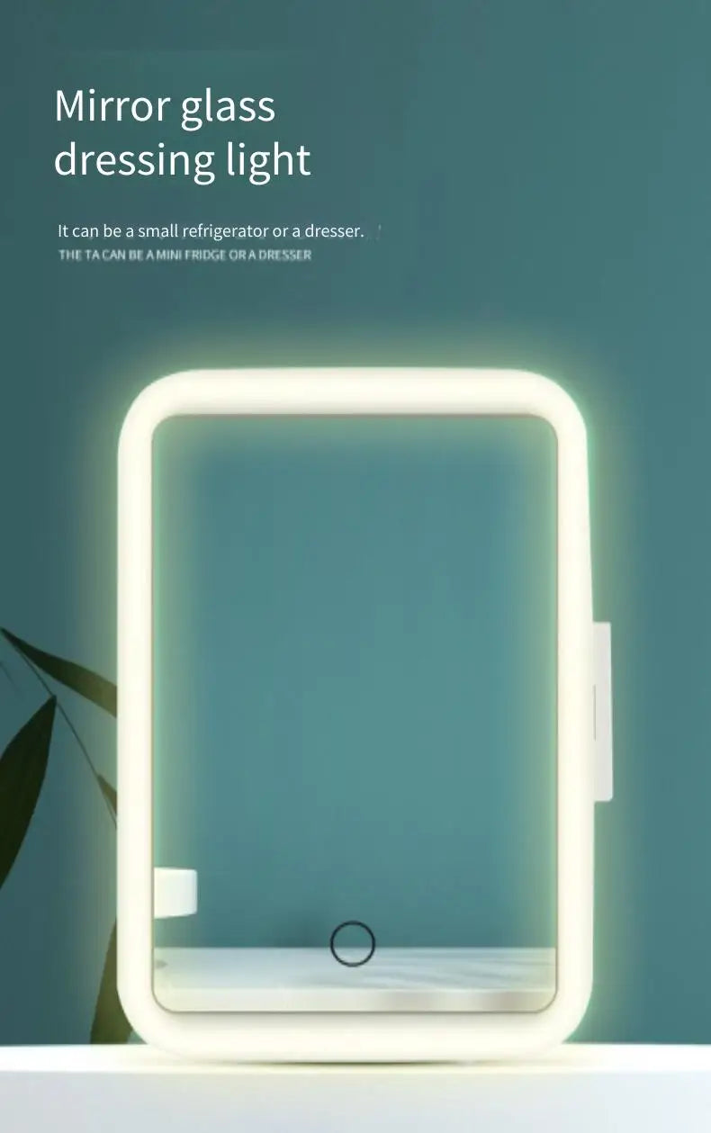 Mini Mirror Fridge – For Skincare and Beauty Products.