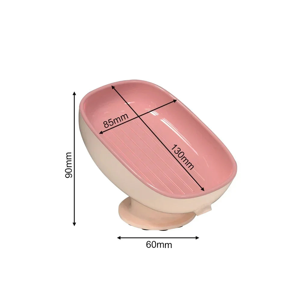Super Suction Cup Soap Dish with Drain Water