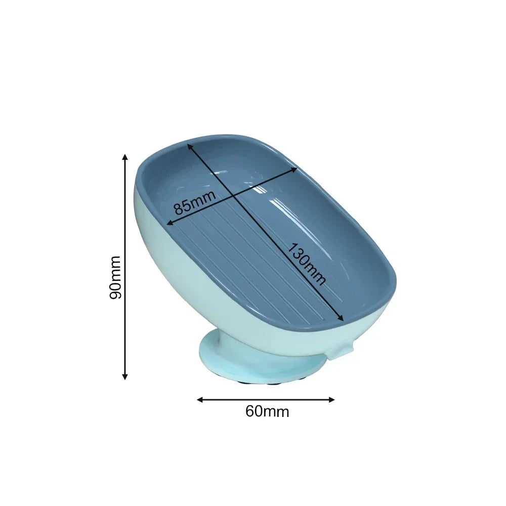Super Suction Cup Soap Dish with Drain Water