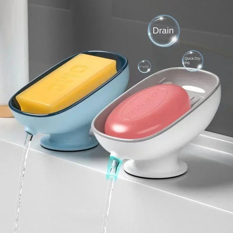 Super Suction Cup Soap Dish with Drain Water