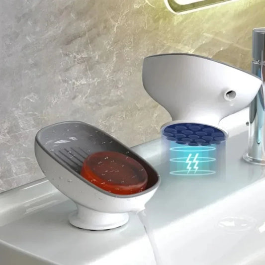 Super Suction Cup Soap Dish with Drain Water