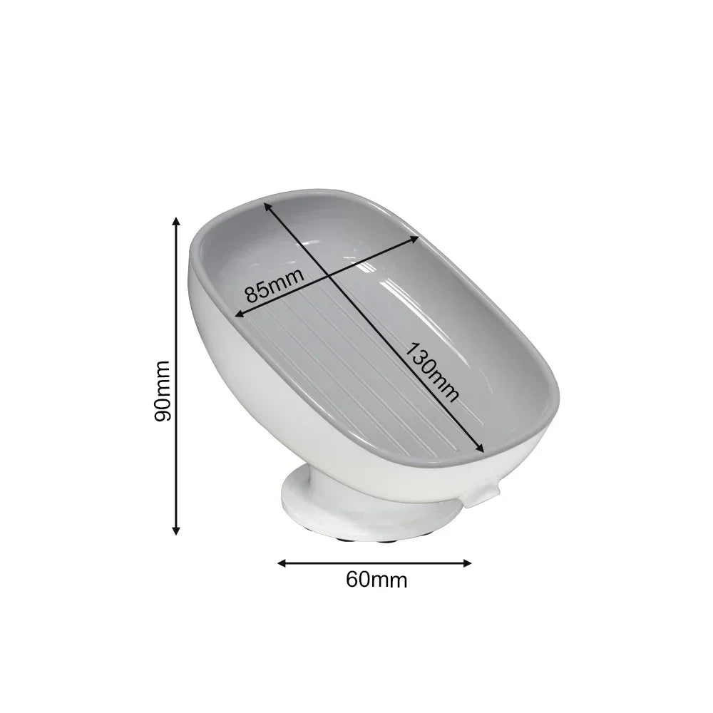 Super Suction Cup Soap Dish with Drain Water