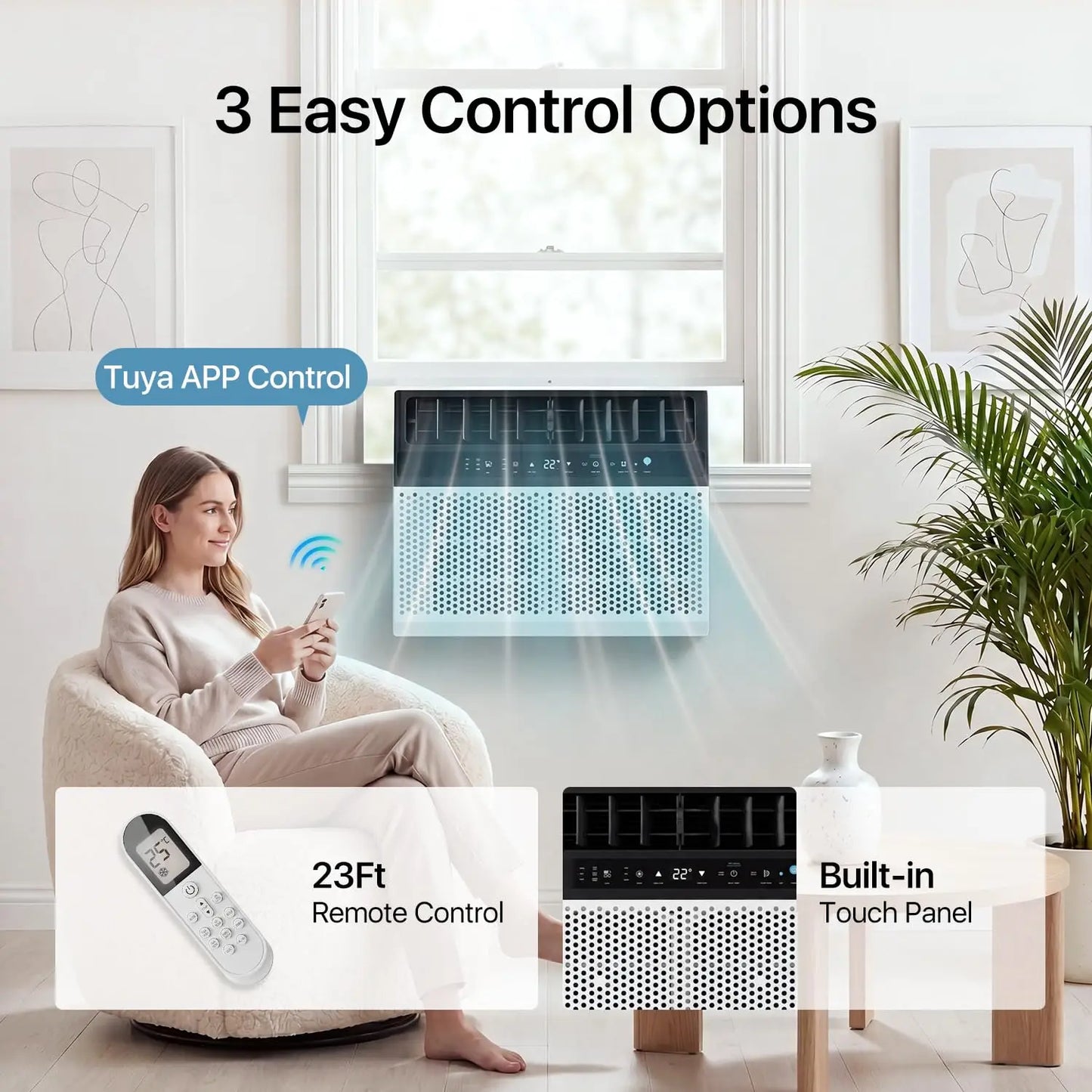 U-Shaped Window Air Conditioner - 12,000BTU